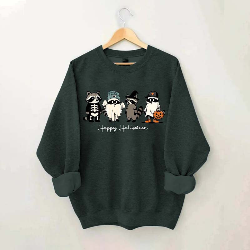 Cute Raccoon Ghost Sweatshirt