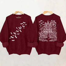 Haunted House Comfort Colors Halloween Sweatshirt