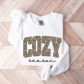 Retro Leopard Cozy Season Sweatshirt