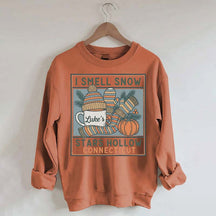 I Smell Snow Cozy Winter Season Sweatshirt