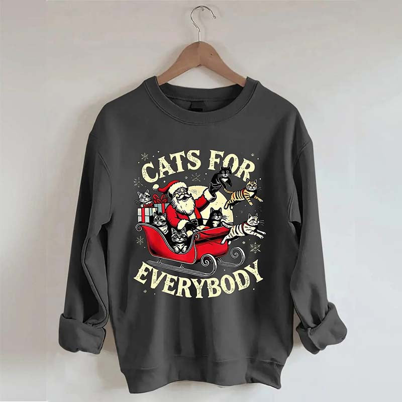 Christmas Cats For Everybody Sweatshirt