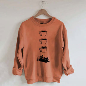 Coffee Cat Lover Sweatshirt