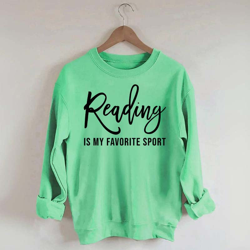 Reading Is My Favorite Sport Bookworm Sweatshirt