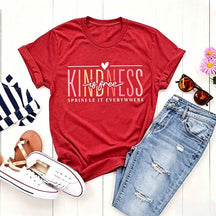 Cute Kindness Is Free Simple T-Shirt