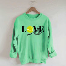 Cute Love Tennis Player Sweatshirt