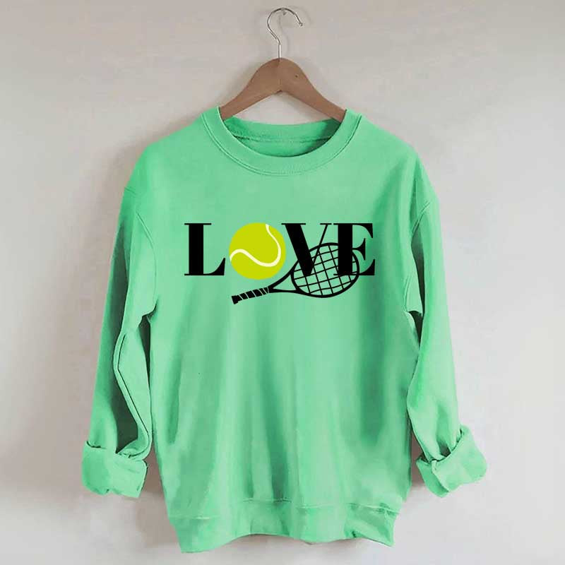 Cute Love Tennis Player Sweatshirt