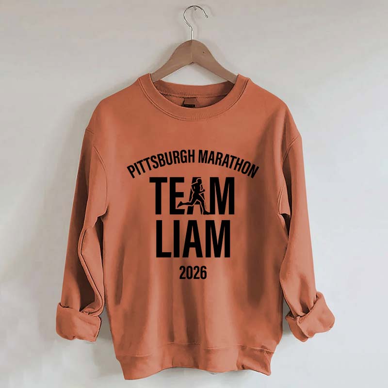 Custom Supporter Team Group Runner's Race Team Sweatshirt