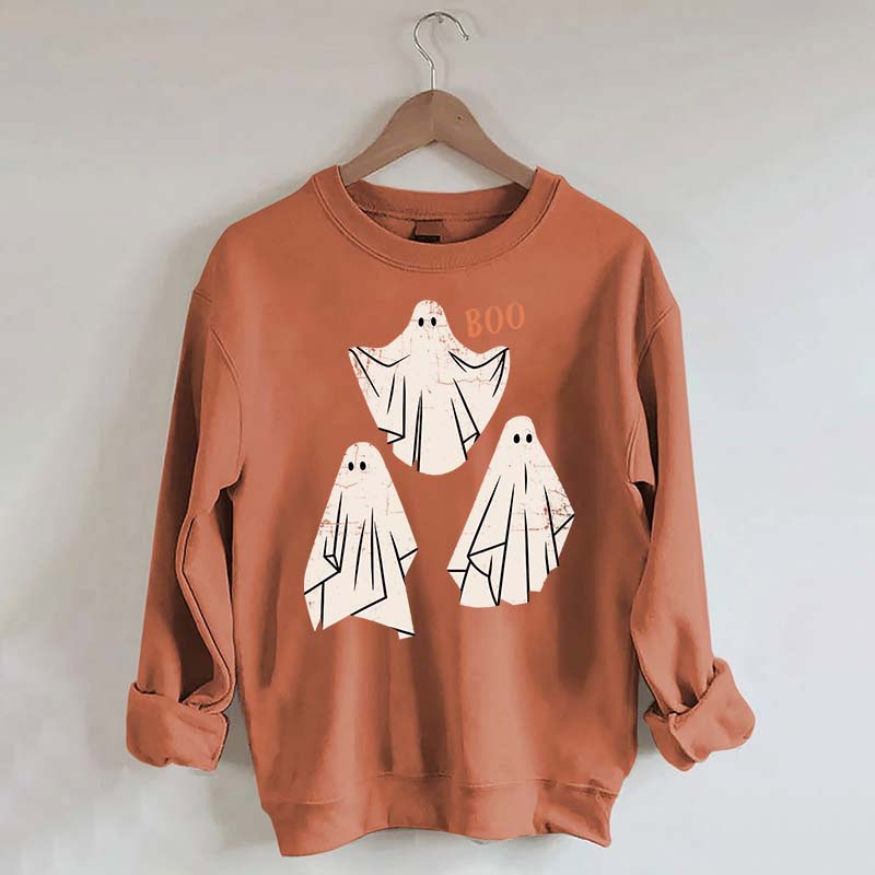 Retro Ghost Boo Sweatshirt