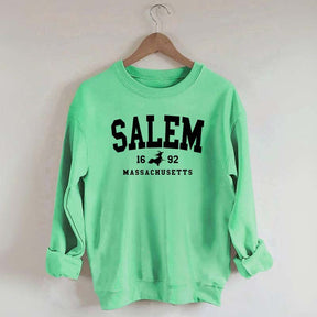 Salem Massachusetts Preppy Varsity Halloween Sweatshirt