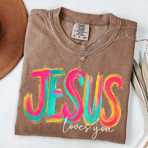 Comfort Colors Jesus Loves You Faith T-Shirt