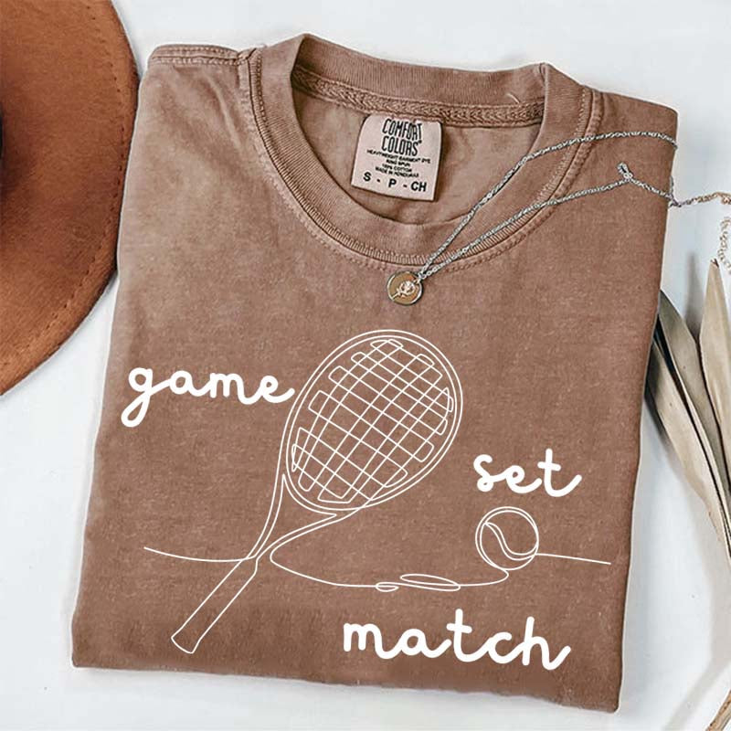 Tennis Game Set Match T-Shirt
