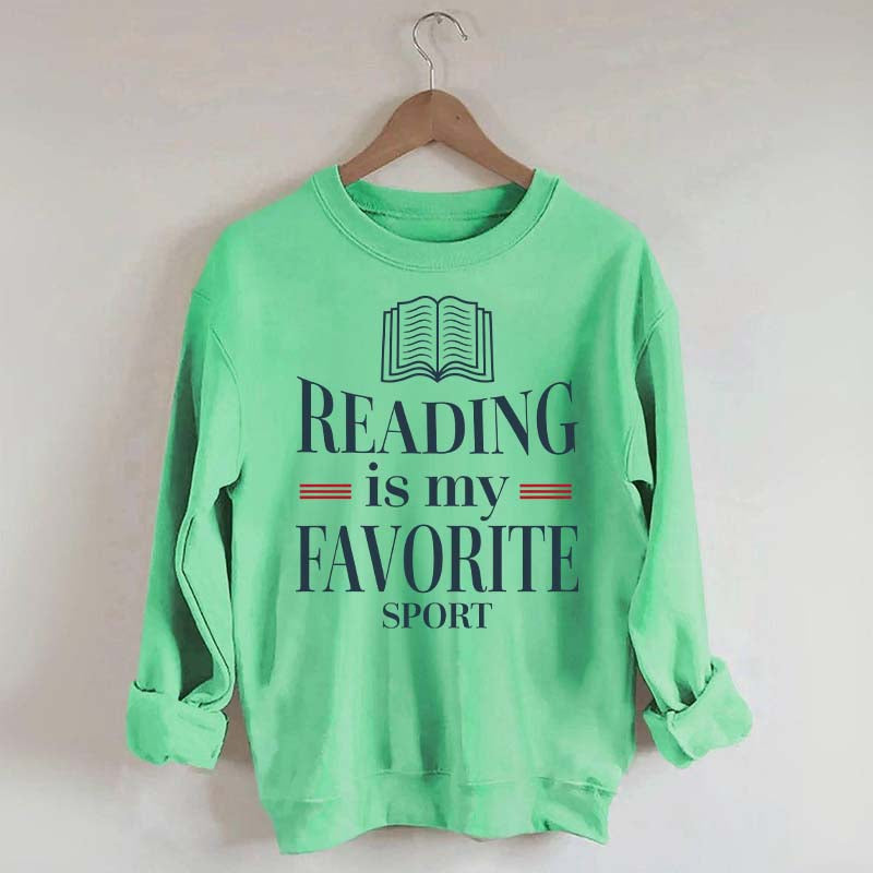 Reading Is My Favourite Sport Readers Sweatshirt
