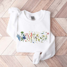 Cottagecore Spring Floral Graphic Sweatshirt