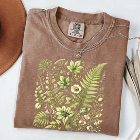 Botanical Fern & Wildflowe T-Shirt