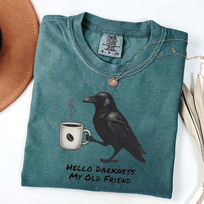 Raven Crow Hello Darkness T-Shirt