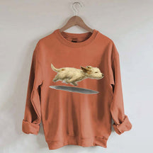 Cute Running Dog Sweatshirt