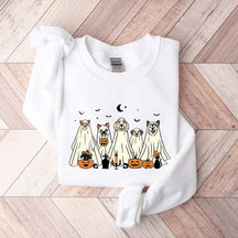 Spooky Season Moon Ghost Dogs Sweatshirt