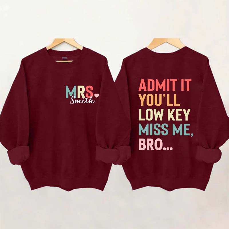 Personalized Funny Teacher Day Sweatshirt