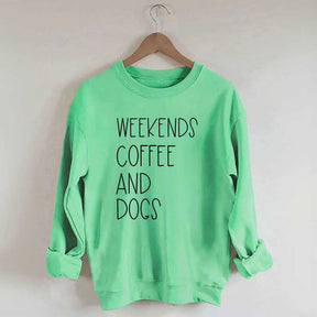 Funny Weekends Coffee And Dogs Sweatshirt