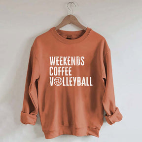 Weekends coffee volleyball Members Sweatshirt
