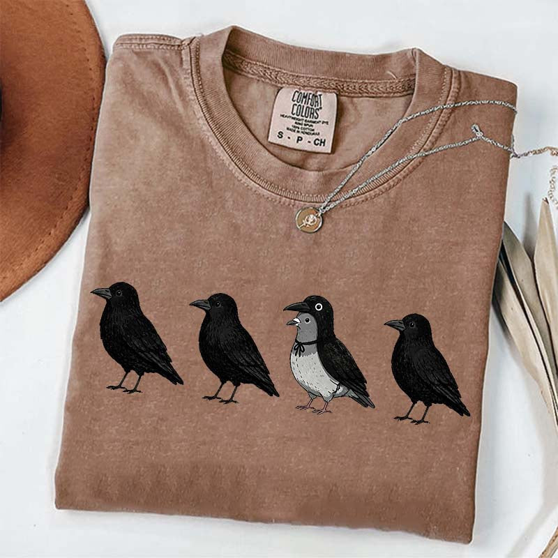Funny Crow Pigeon T-Shirt