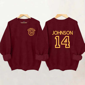 Custom Volleyball Mom Name and Number Sweatshirt