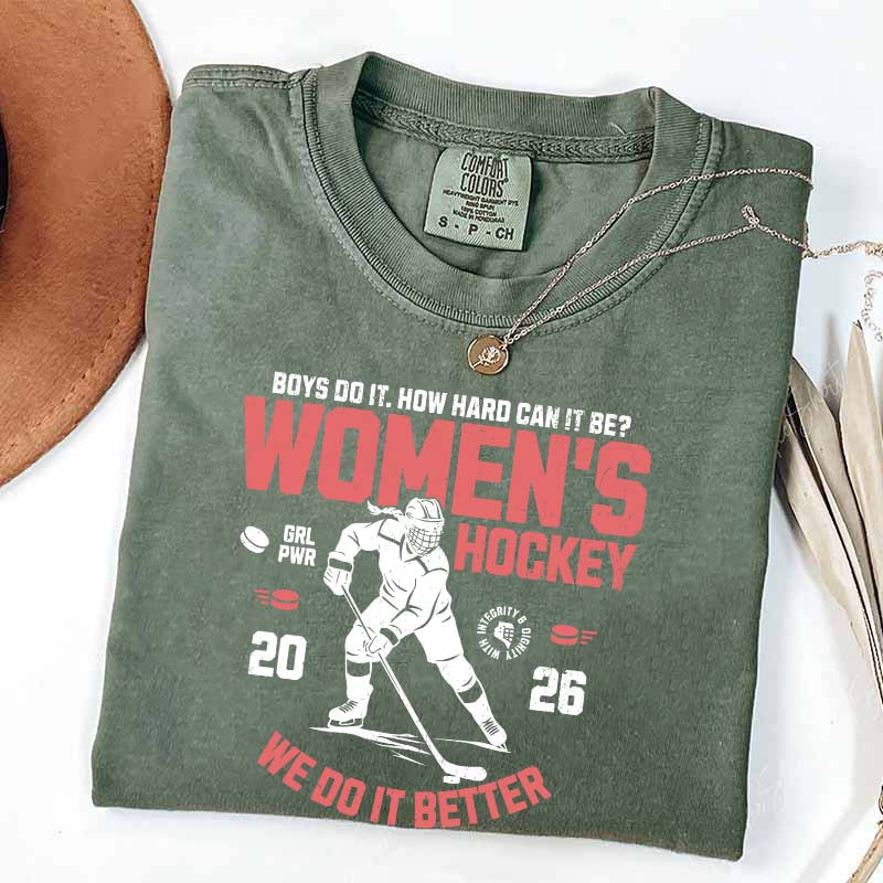 Hockey Lover Merch Feminist T-Shirt