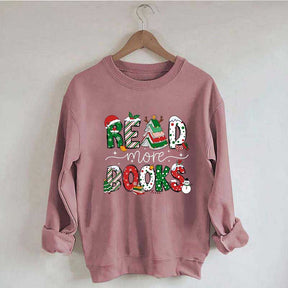 Christmas Reading Book Sweatshirt