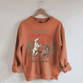 Giddy Up Jingle Horse Christmas Sweatshirt