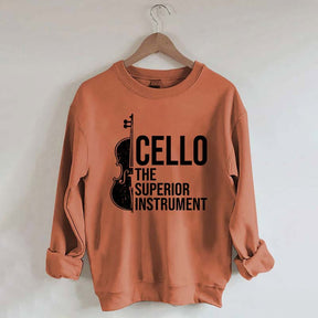 Cello Superior Instrument Music Sweatshirt