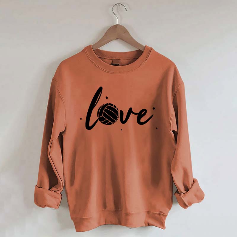 Simple Black Volleyball Journal Lover Sweatshirt