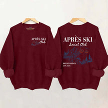 Retro Ski Lodge Warm Winter Sweatshirt