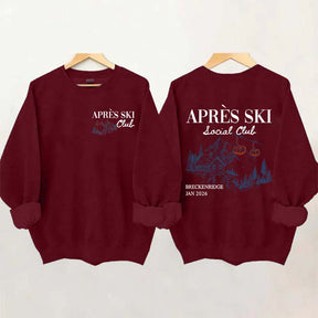 Retro Ski Lodge Warm Winter Sweatshirt
