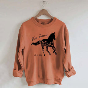 Free Indeed Horse Sweatshirt