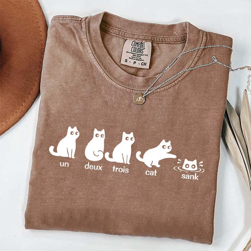 Un Deux Trois Cat Cute T-Shirt