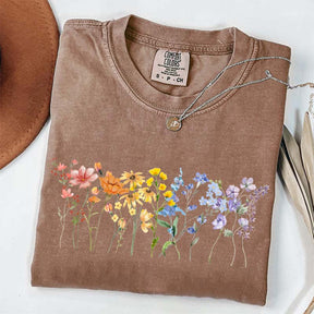 Wildflower LGBT Rainbow Floral T-Shirt
