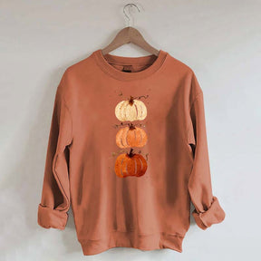 Watercolor Fall Pumpkin Harvest Sweatshirt