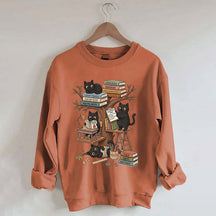 First Day Of School Black Cat Teacher Sweatshirt