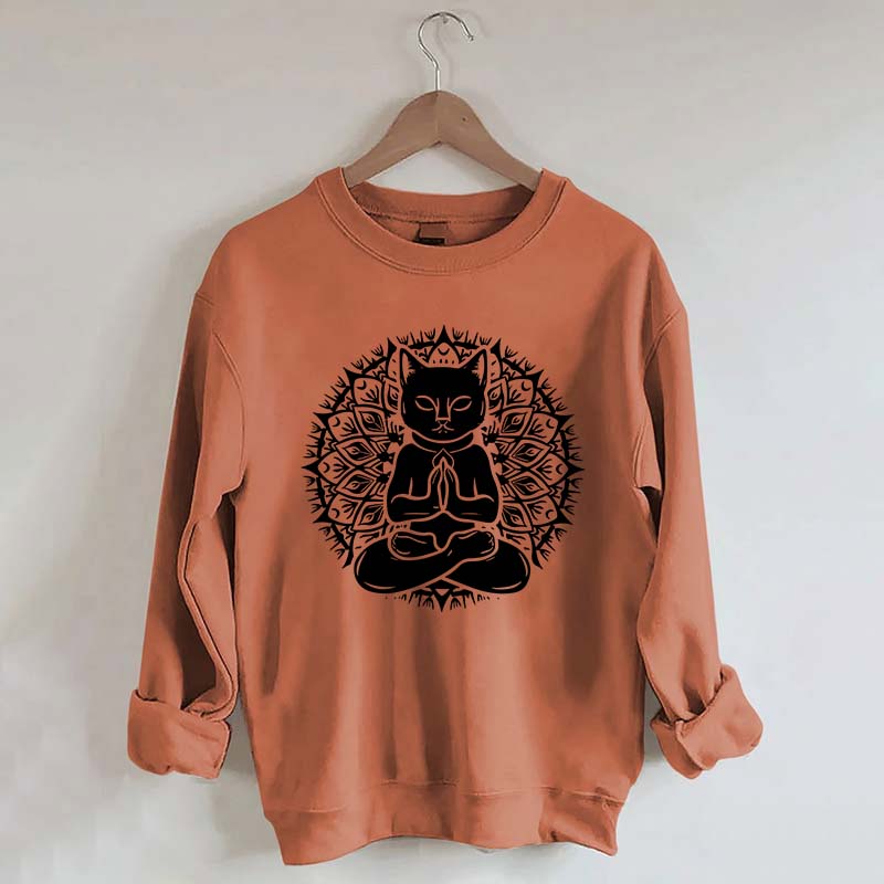 Cute Cat Yoga Namaste Sweatshirt