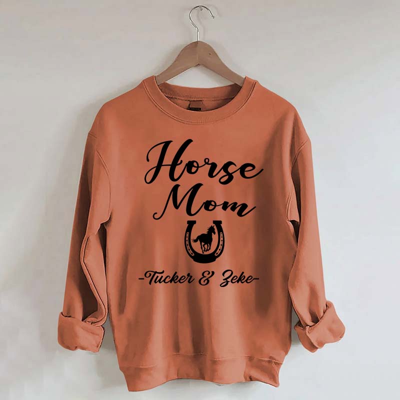 Personalized Horse Mom Equestrian Sweatshirt