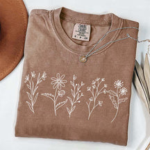 Floral Cottagecore Simple T-Shirt