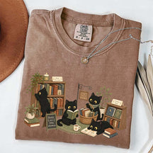 Comfort Colors Bookstore Black Cats T-Shirt