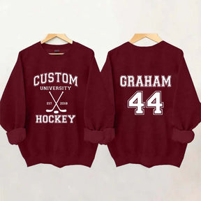 Personalized University Hockey Est Custom Year Sweatshirt