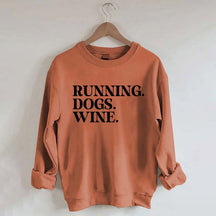 Running Dogs Wine Sweatshirt