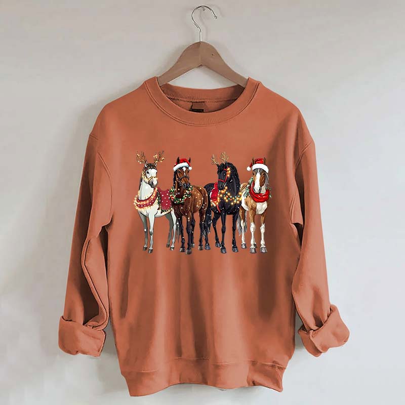 Horse Christmas Funny Sweatshirt