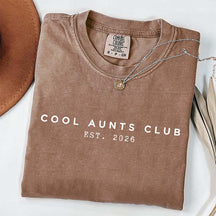 Custom Cool Aunts Club Year T-Shirt