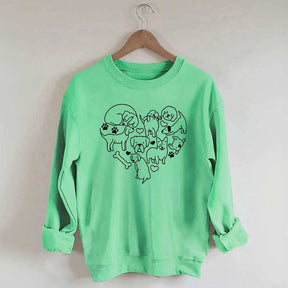 Dog Heart Lover Sweatshirt