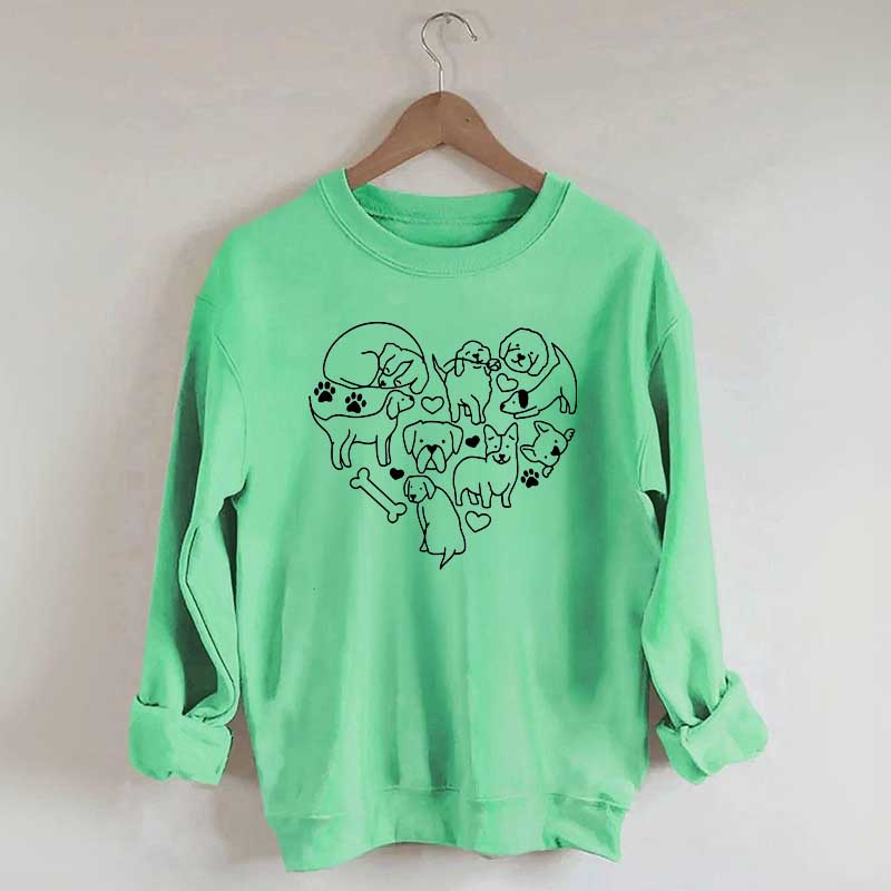 Dog Heart Lover Sweatshirt