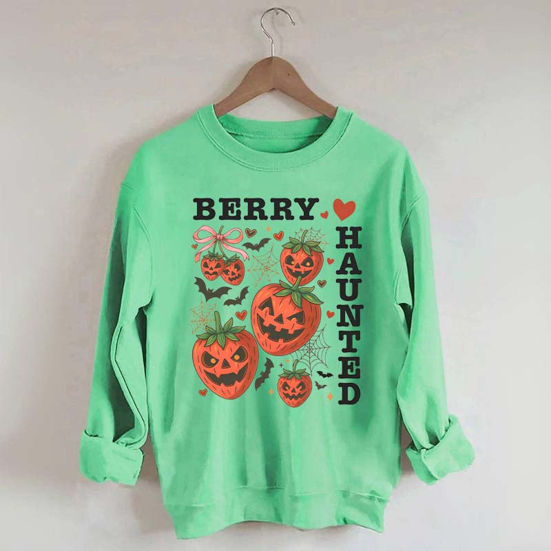 Strawberry Coquette Summerween Scary Fruit Sweatshirt