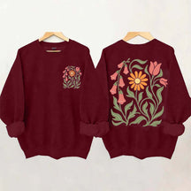 Foxglove Daisy Tulip Sweatshirt